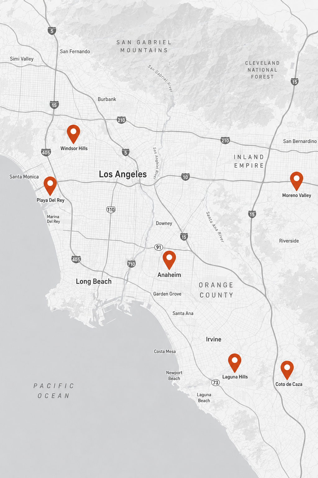 Service area map